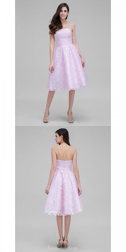 Australia Cocktail Party Dress Blushing Pink A-line Strapless Short Knee-length Lace
https://www.formalgownaustralia.com/